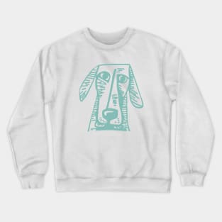 Artsy Dog Illustration Crewneck Sweatshirt